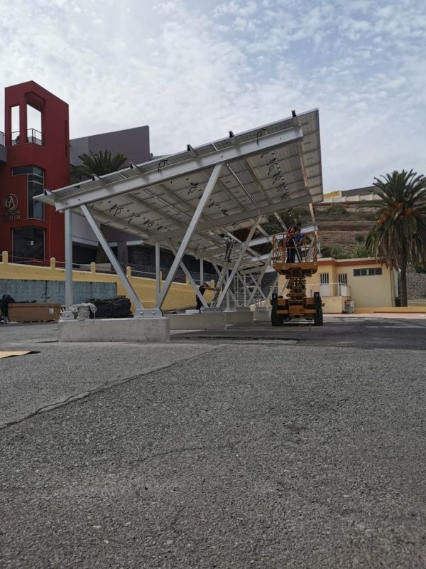 Instalación en pérgolas